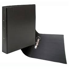 CARPETA NEGRA FIBRA OFICIO  2*40